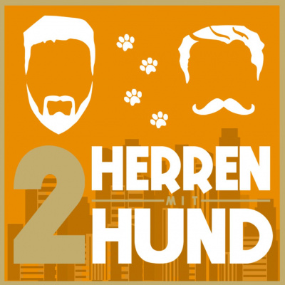 Zwei Herren mit Hund