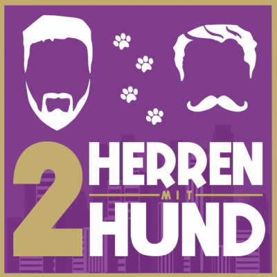 Zwei Herren mit Hund