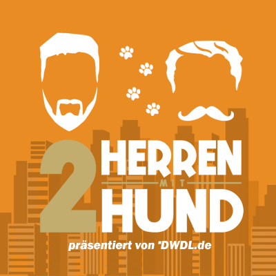 Zwei Herren mit Hund