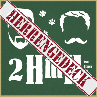 Zwei Herren mit Hund