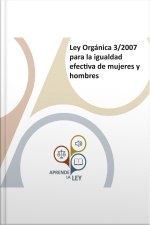 Ley Orgánica 3/2007 Para La Igualdad Efectiva De Mujeres Y Hombres