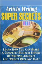 Article Writing Super Secrets