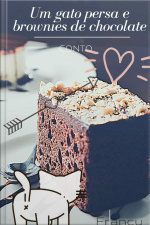 Um Gato Persa E Brownies De Chocolate