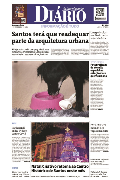 Diário do Litoral – Edição de 05 de dezembro de 2022