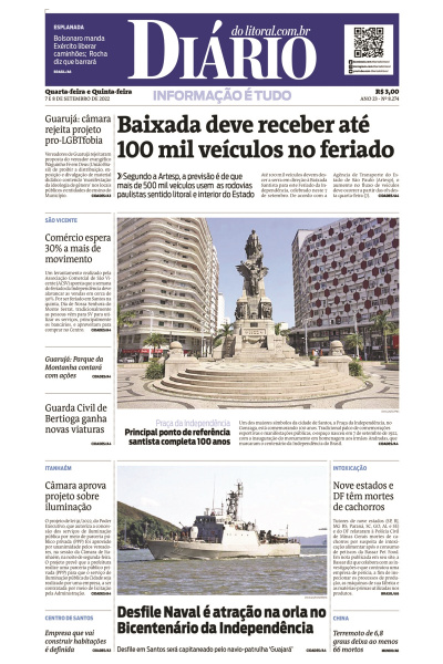 Diário do Litoral – Edição de 07 e 08 de março de 2023