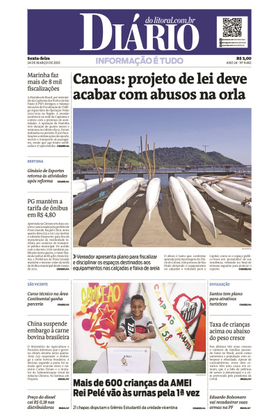 Diário do Litoral – Edição de 24 de março de 2023