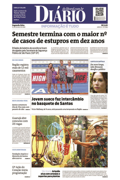 Diário do Litoral – Edição de 31 de julho de 2023