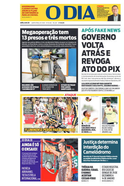 O DIA - Edição de 16 de Janeiro de 2025