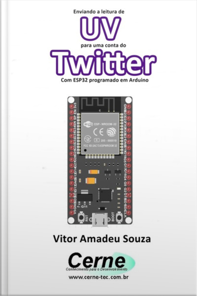 Enviando A Radiação Uv Para Uma Conta Do Twitter
