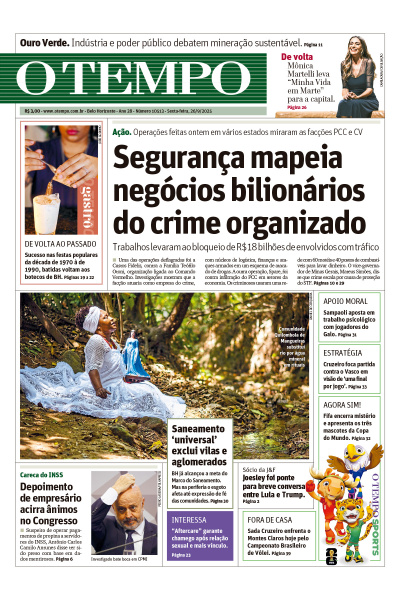 O TEMPO - Edição de 26 de Setembro de 2025