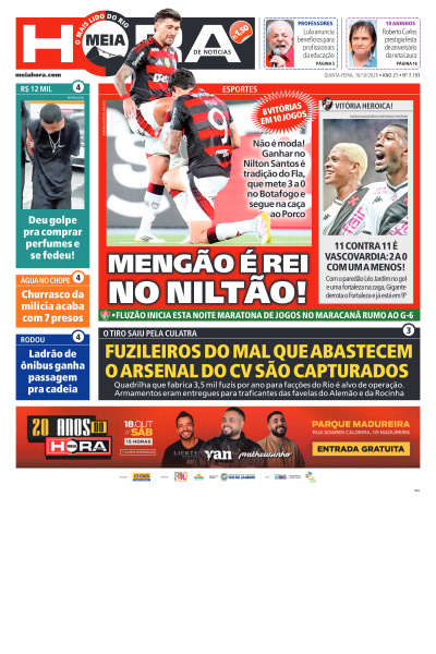 MEIA HORA - Edição de 16 de Outubro de 2025