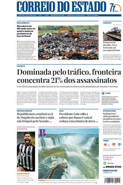 Correio do Estado - Edição de 21 de Outubro de 2025