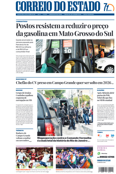 Correio do Estado - Edição de 29 de Outubro de 2025