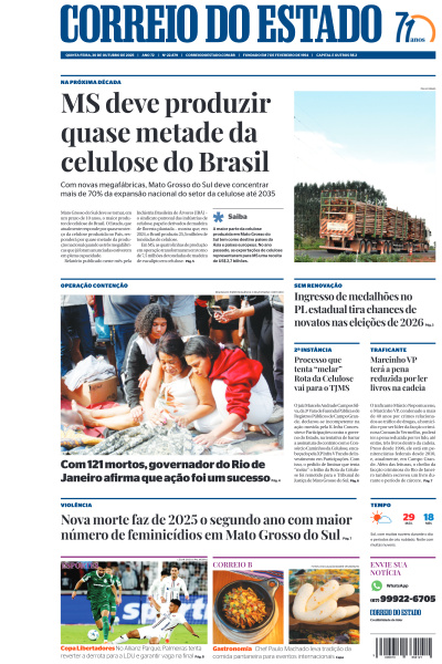Correio do Estado - Edição de 30 de Outubro de 2025