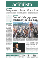 Diário do Acionista - 11 a 13 de outubro de 2025