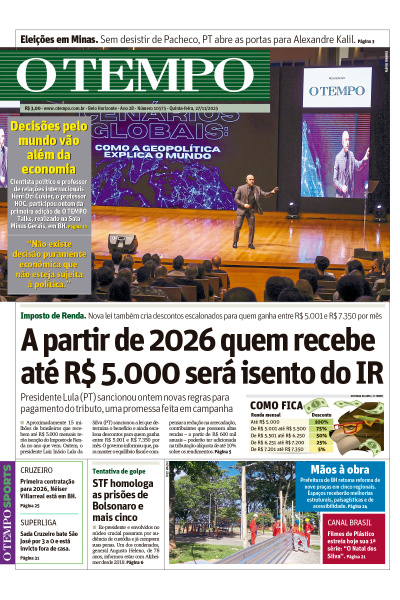 O TEMPO - Edição de 27 de Novembro de 2025