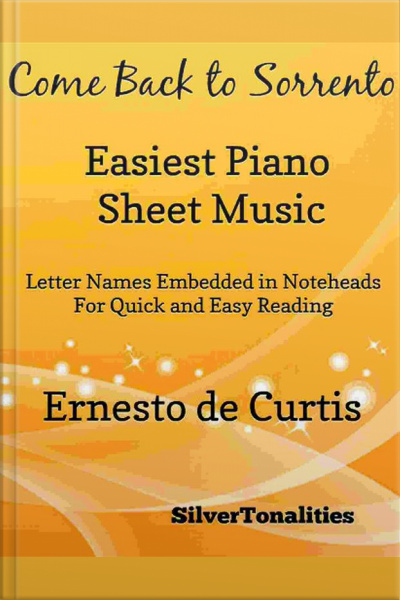 Come Back To Sorrento Easiest Piano Sheet Music