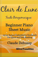 Clair De Lune Suite Bergamasque Beginner Piano Sheet Music