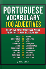 Portuguese Vocabulary - 100 Adjectives: Learn 100 New Portuguese Words - Adjectives - With Bilingual Text