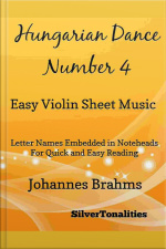 Hungarian Dance Number 4 Easy Violin Sheet Music