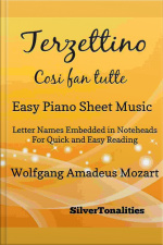 Terzettino Cosi Fan Tutte Easy Piano Sheet Music