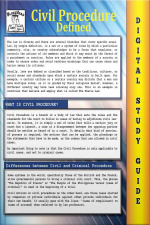 Civil Procedure (blokehead Easy Study Guide)