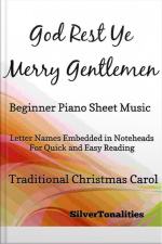 God Rest Ye Merry Gentlemen Beginner Piano Sheet Music