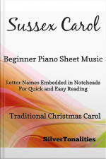 Sussex Carol Beginner Piano Sheet Music