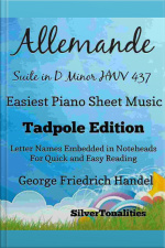 Allemande Suite In D Minor Hwv 437 Easiest Piano Sheet Music Tadpole Edition