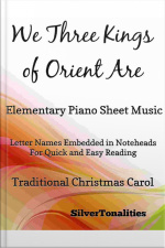 We Three Kings Of Orient Are Elementary Piano Sheet Music