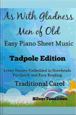 As With Gladness Men Of Old Easy Piano Sheet Music Tadpole Edition