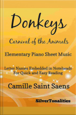 Donkeys Carnival Of The Animals Elementary Piano Sheet Music