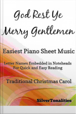 God Rest Ye Merry Gentlemen Easiest Piano Sheet Music