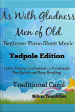 As With Gladness Men Of Old Traditional Christmas Carol Beginner Piano Sheet Music Tadpole Edition