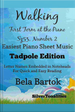 Walking First Term At The Piano Sz53 Number 2 Easiest Piano Sheet Music