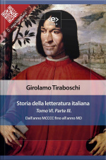Storia Della Letteratura Italiana Del Cav. Abate Girolamo Tiraboschi – Tomo 6. – Parte 3: Dallanno Mcccc Fino Allanno Md