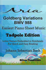 Aria Goldberg Variations Bwv 988 Easiest Piano Sheet Music Tadpole Edition