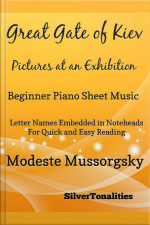 Great Gate Of Kiev Pictures At An Exhibition Beginner Piano Sheet Music Tadpole Edition