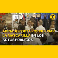 Abinader opta por no usar la mascarilla en los actos públicos