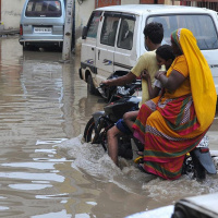 RJ Kaavyas jhampak Item on Too much rain in Kolkata