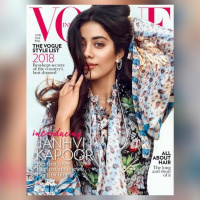 वोग इंडिया के कवर पेज पर पहली बार नज़र आईं श्रीदेवी की बेटी जाह्नवी