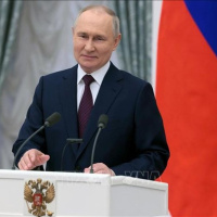 Tin quốc tế - Đương kim Tổng thống Putin dẫn đầu với 87,31% số phiếu bầu 