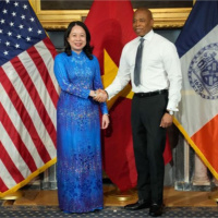 Tin trong nước - Phó Chủ tịch nước Võ Thị Ánh Xuân gặp Thị trưởng New York 
