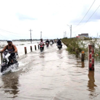Tin trong nước - TP Huế: Vùng trũng bị ngập, nhiều trường cho học sinh nghỉ học