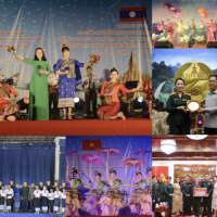 Tin trong nước - Nhà hát Ca múa nhạc Quân đội mang lời ca, tiếng hát vun đắp tình hữu nghị Việt Nam-Lào