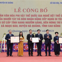 Tin trong nước - Công nhận Di sản văn hoá phi vật thể quốc gia với Nghề dệt thổ cẩm của người Tày ở Cao Bằng