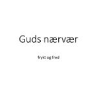 Guds nærvær [bare lyd]