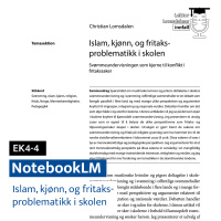 NotebookLM leser Islam, Kjønn, og Fritaksproblematikk i Skolen