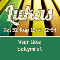 Vær ikke bekymret! – Lukas 12:22-34 (Bjørn Egeland)