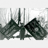  105. gadskārta Ziemassvētku kaujām, nozīmīgākajai epizodei latviešu trēlnieku cīņāss